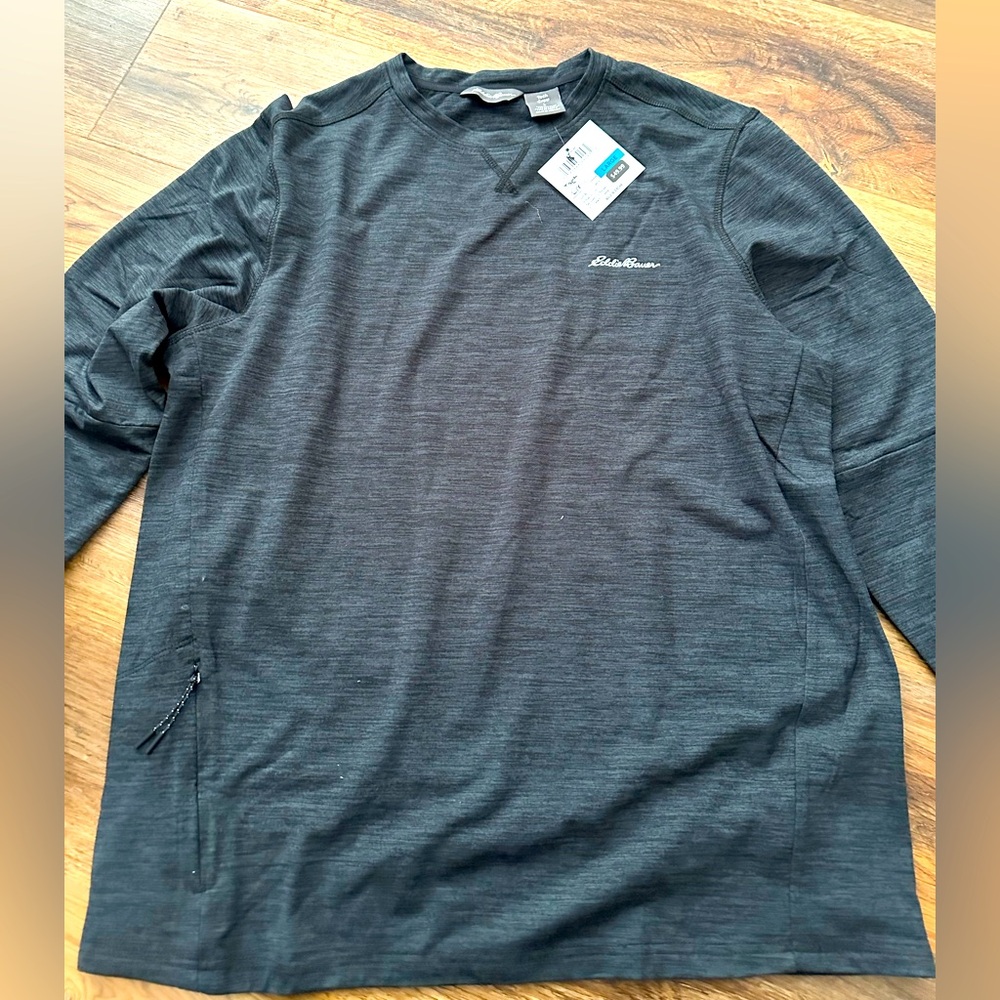 Eddie Bauer Sweatshirt: Lg Gray